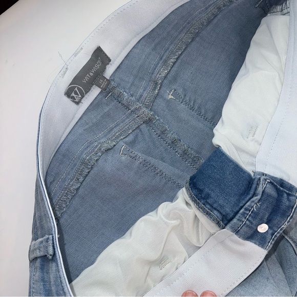 Wit & Wisdom Ab’Solution High Waist Dipped Girlfriend Jeans - Picture 15 of 17